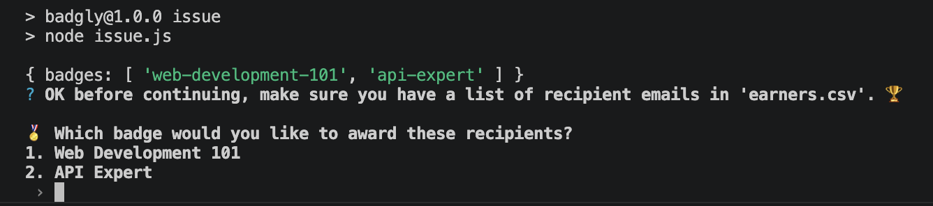 badge cli