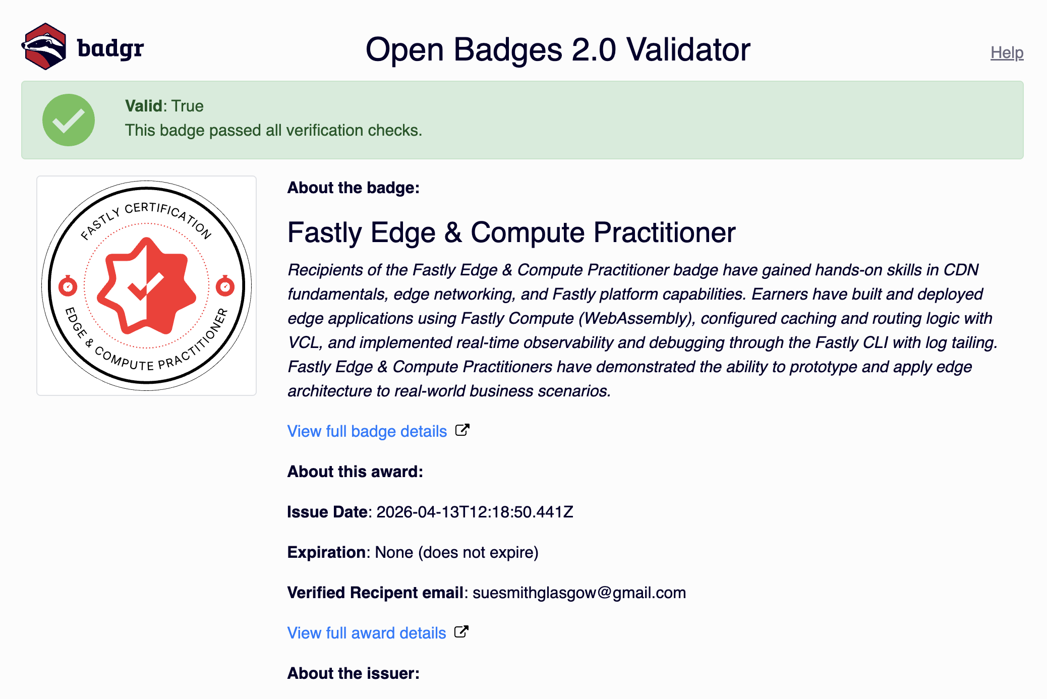 badge verification
